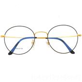 正品 超大抗蓝圆形近视眼镜架超纯钛女大框脸男眼镜框光轻防辐射平