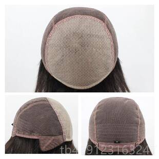 正品许昌假发全真发手递针顶全发头套织缝式男女士毛发随意分可坯