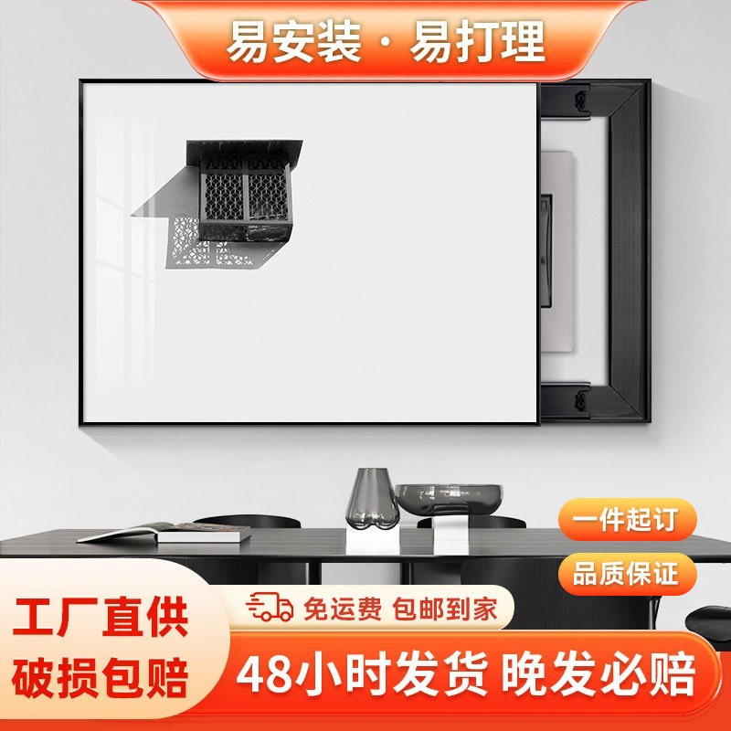 电表箱装饰画现代简约黑白配电箱遮挡挂画