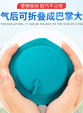 【爆品推荐】按压式充气枕u型枕头头枕便携户外旅游可折叠护颈枕