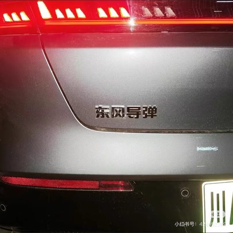东风汽车金属不锈钢新款新能源3D立体创意个性车尾贴专用车用