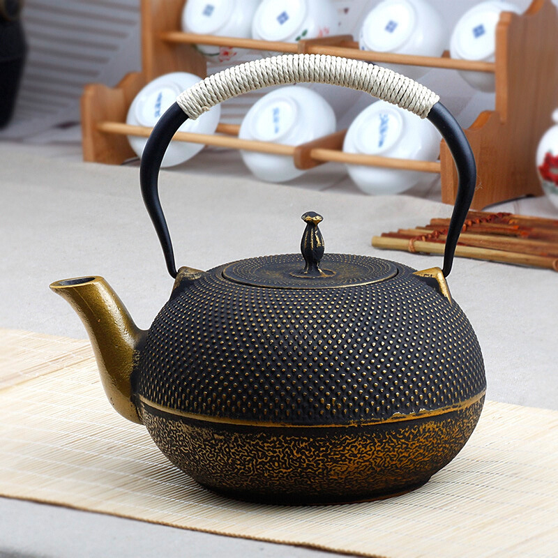 铸铁壶大号日式生铁茶壶1.8大容量家用烧水壶软装修中式家居摆件