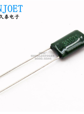 CL11涤纶电容 3A103J 1000V103J 1KV 10NF 0.01UF 绿色 直插 全新