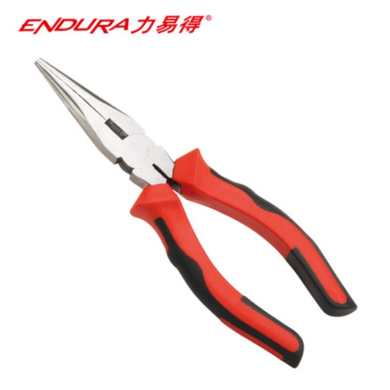 力易得尖嘴钳工具尖头钳子6寸8寸断丝钳尖口钳五金工具E5121B