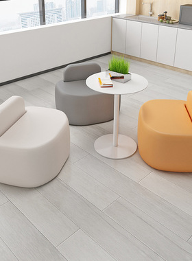 网红小户型出租房衣帽间凳子咖啡厅电影院软包靠背椅商务接待沙发