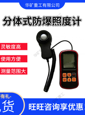 易操作防爆照度计 测量范围大分体式防爆照度计 JBD-F防爆照度计