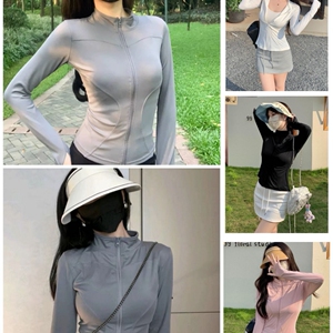 明星小*野同款防晒衣大帽檐披肩防紫外线夏季户外运动短款开衫