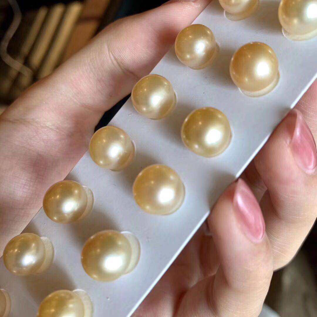 9-10mm自然色南洋金珠 海洋珠饰品配件 近正圆微瑕裸珠厂家批发,模玩/动漫/周边/娃圈三坑/桌游,文化/体育周边,淘宝优惠券,粉丝福利购,淘宝优惠卷