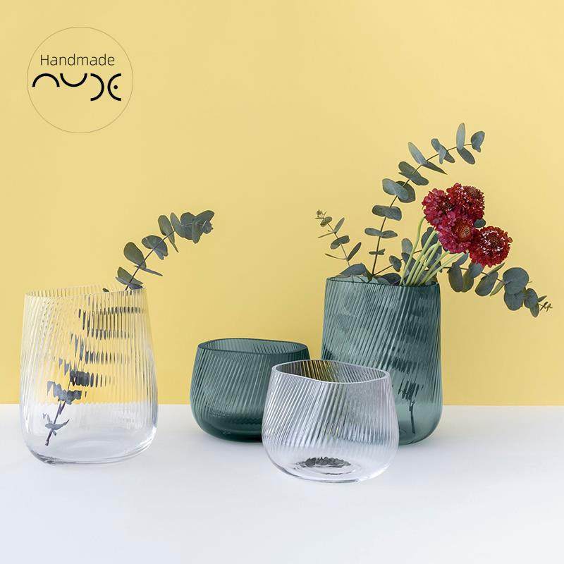 欧洲进口Nude努德 创意水晶波纹花瓶花器样板房装饰摆件北欧简约,模玩/动漫/周边/娃圈三坑/桌游,文化/体育周边,淘宝优惠券,粉丝福利购,淘宝优惠卷