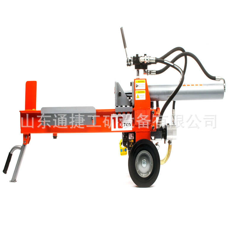 WP-18Q汽油液压劈柴机 家用209CC大马力劈木机 木墩木桩劈裂机