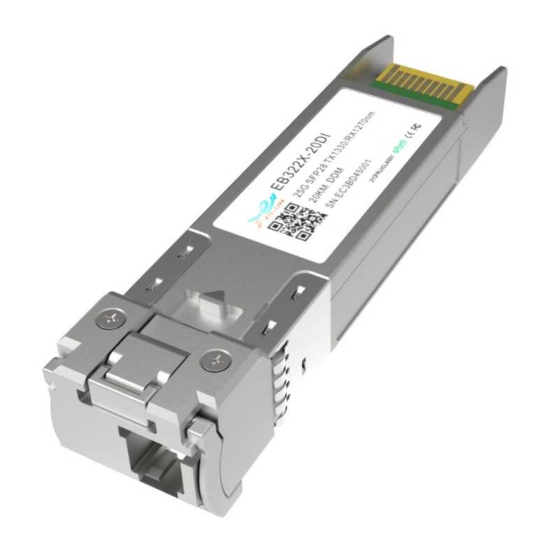 25G BIDI SFP28 TX1270/RX1330nm 300m10km光模块单模单纤LC接口