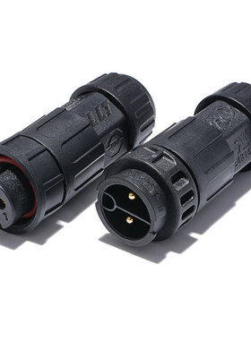 利路通LLT-M19-2P-4P快卡对接组装螺丝压接防水连接器，航空插头