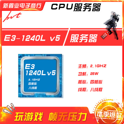 英-特尔 Xeon E3 1240L V5 CPU 正式版 CPU处理器 散片现货