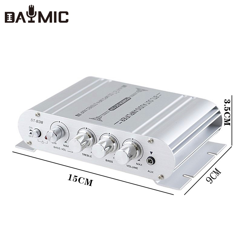 AS-838 低音炮乐派功放2.1声道功放lepy838功放超低音功放调音台