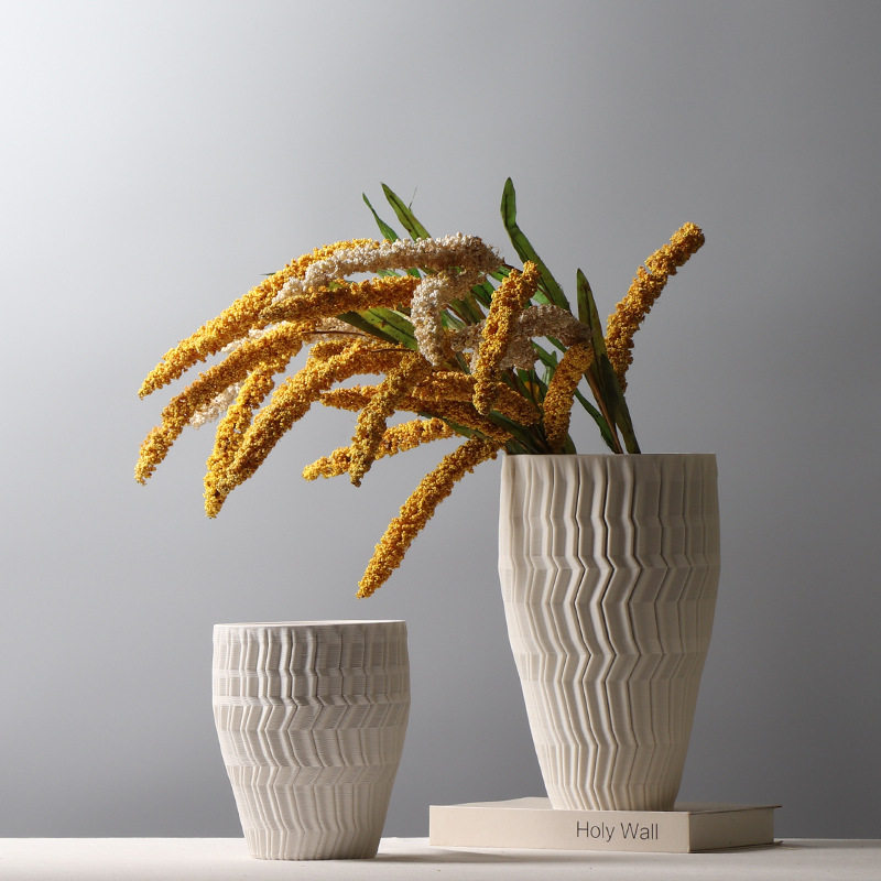 3D打印陶瓷花瓶现代简约客厅创意插干花装饰品软装艺术摆件工艺品,模玩/动漫/周边/娃圈三坑/桌游,文化/体育周边,淘宝优惠券,粉丝福利购,淘宝优惠卷