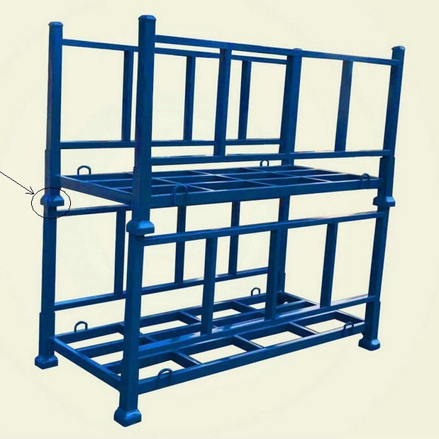 厂家直供插管堆垛架堆叠巧固架仓库物料重型布匹冷库可拆卸堆垛架
