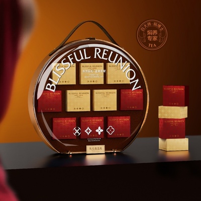 盒美东方马年茶礼蝴蝶酥送礼盒