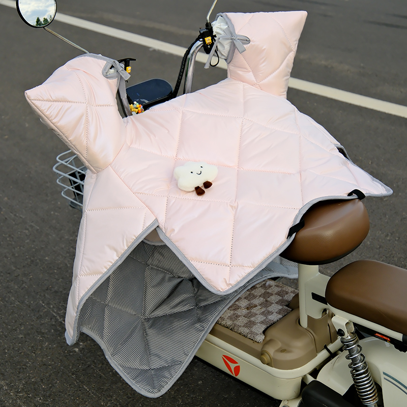 电动车挡风被四季通用秋冬双面防水摩托电瓶车冬季新款保暖挡风罩