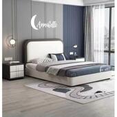 儿童房床男孩北欧1米1.2米气压高箱储物皮床1.35米女孩公主床