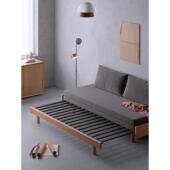 木偶人实木抽拉沙发床小户型推拉多功能两用沙发床单人折叠伸缩床