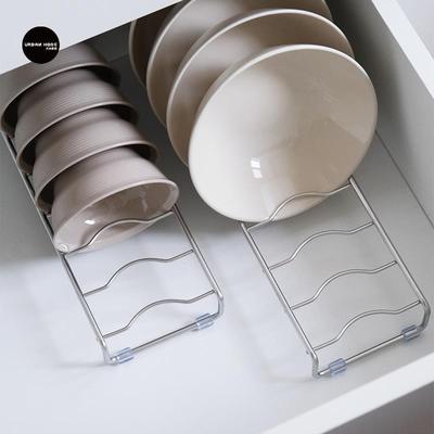 尤本家居 不锈钢碗架304厨房内置抽屉拉篮沥水消毒柜碗盘收纳层架