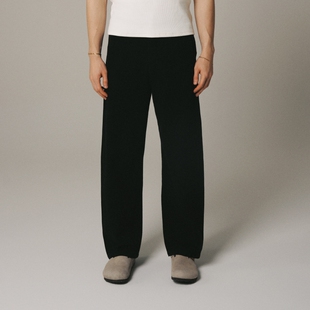 Azure Hues【轻薄百搭】洗水面料新贵老钱风慵懒感男女弯刀休闲裤