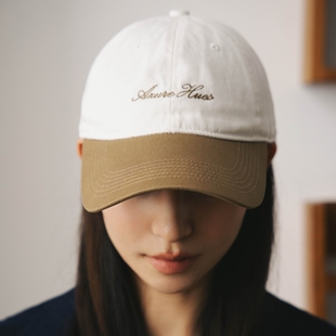 Azure Hues『铜扣』拼色百搭简约复古度假新贵老钱风男女棒球帽