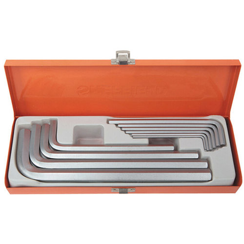 钢盾12件10件套公制长球头内六角扳手套装 S050024