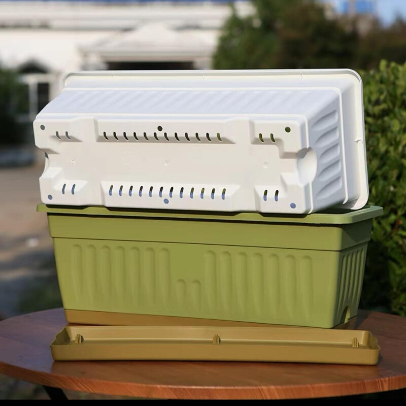 加大加厚塑料种菜盆阳台家庭蔬菜草莓专用种植箱长方形种菜花盆