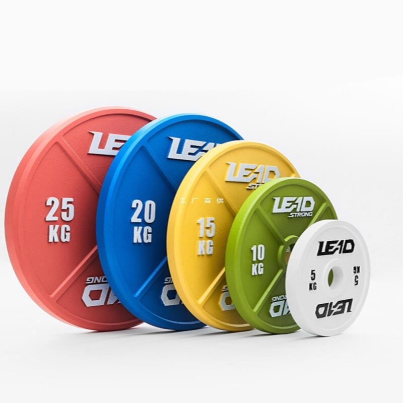 力量举训练片 调重杠铃片 隶德体育 深蹲卧推硬拉铁片非钢片