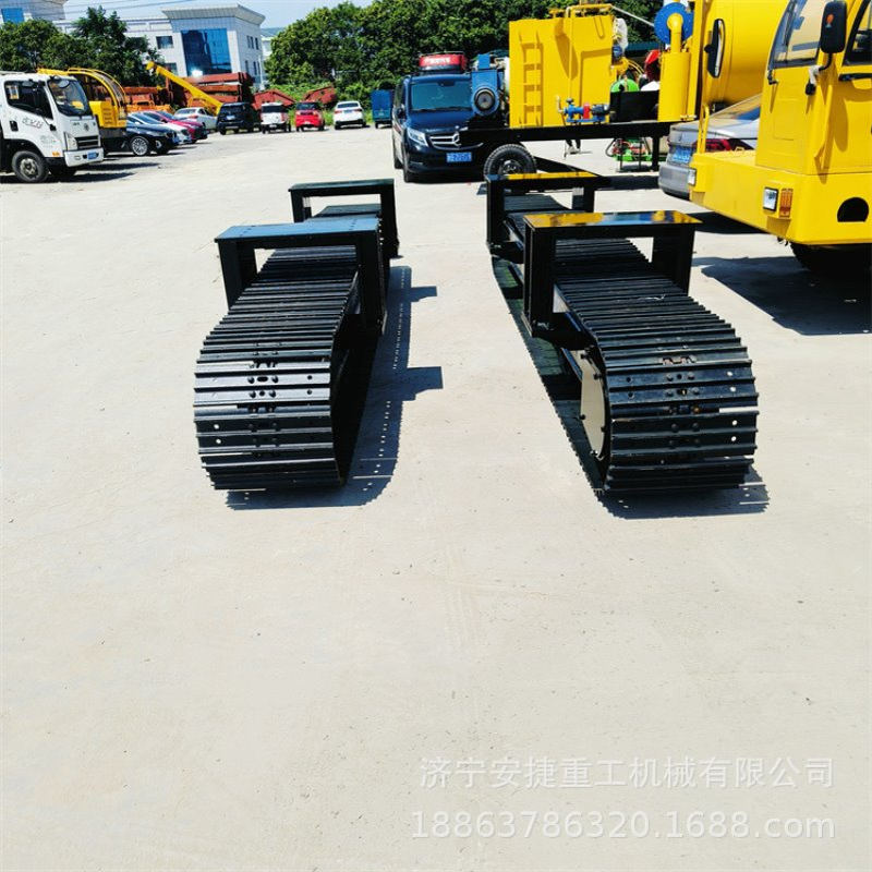 门架式履带底盘总成 20吨液压行走履带底盘 矿山机械移动底盘