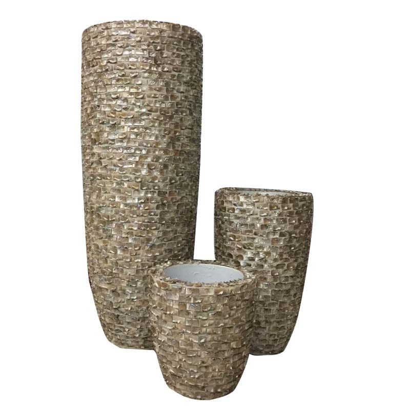 新款热销落地贝壳月牙珍珠手工艺花瓶 客厅别墅花器三合一组合,模玩/动漫/周边/娃圈三坑/桌游,文化/体育周边,淘宝优惠券,粉丝福利购,淘宝优惠卷