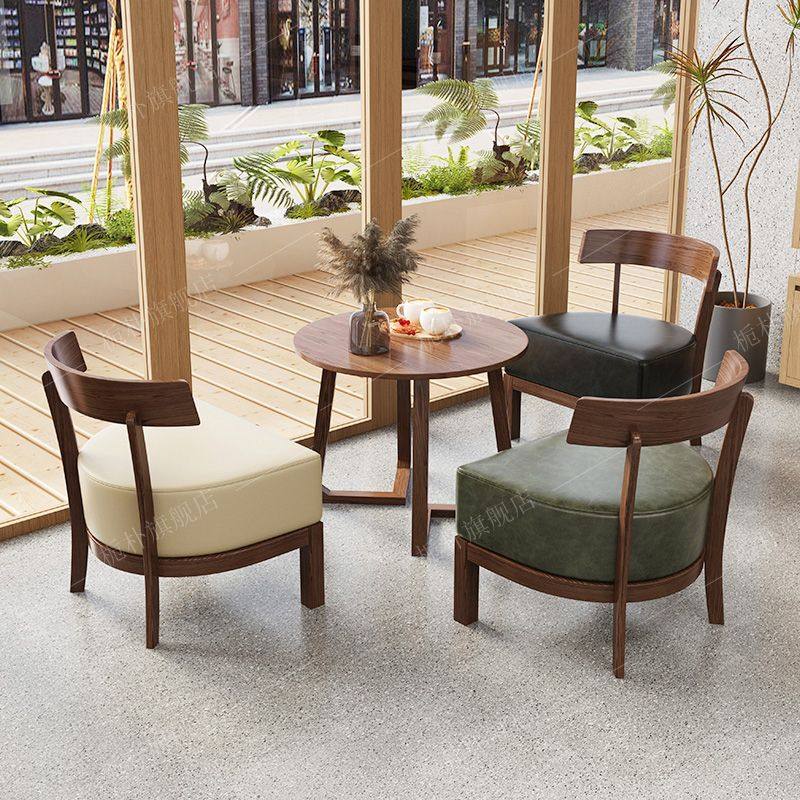 实木复古咖啡厅桌椅组合书吧清吧咖啡店茶楼卡座奶茶店沙发商用,商业/办公家具,卡座,淘宝优惠券,粉丝福利购,淘宝优惠卷