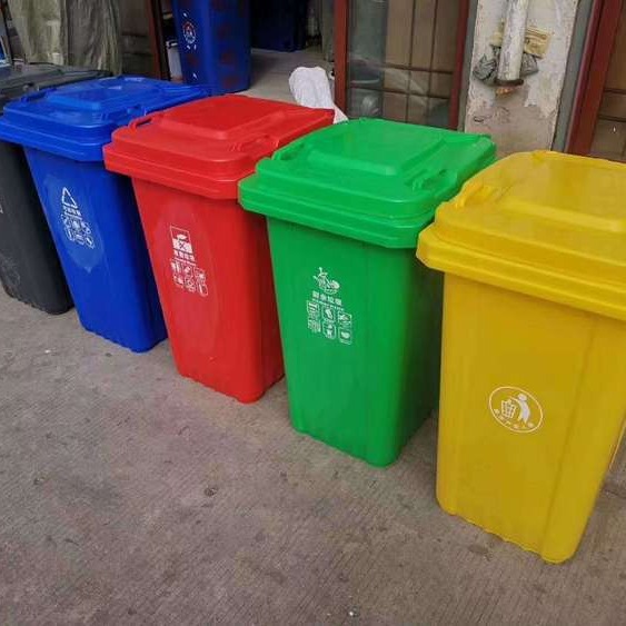 户外塑料垃圾桶街道环卫户外大号垃圾桶可挂车脚踩垃圾箱河北厂家