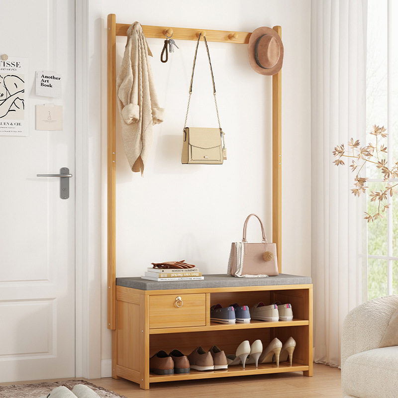 换鞋凳衣帽架一体家用多功能可坐北欧风入户门玄关多层鞋架挂衣架,模玩/动漫/周边/娃圈三坑/桌游,文化/体育周边,淘宝优惠券,粉丝福利购,淘宝优惠卷