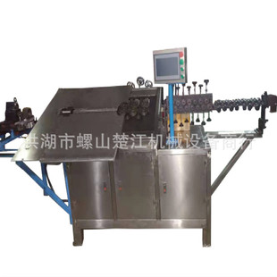 锰钢弹簧钢丝挂钩自动弯线机 伺服弯钩成型机 多边形折弯机