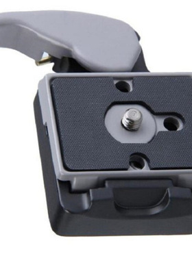 批发摄影器材三脚架快拆座 单反相机云台快装板灰色脚架快卸板