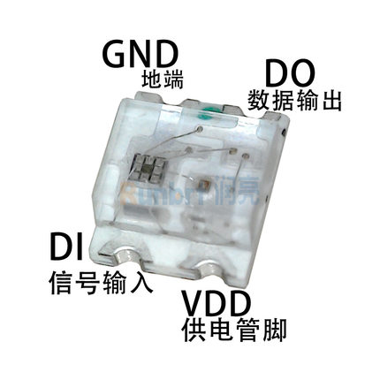 0805幻彩灯珠0807集成驱动幻彩光源内置IC车载氛围灯用led灯珠