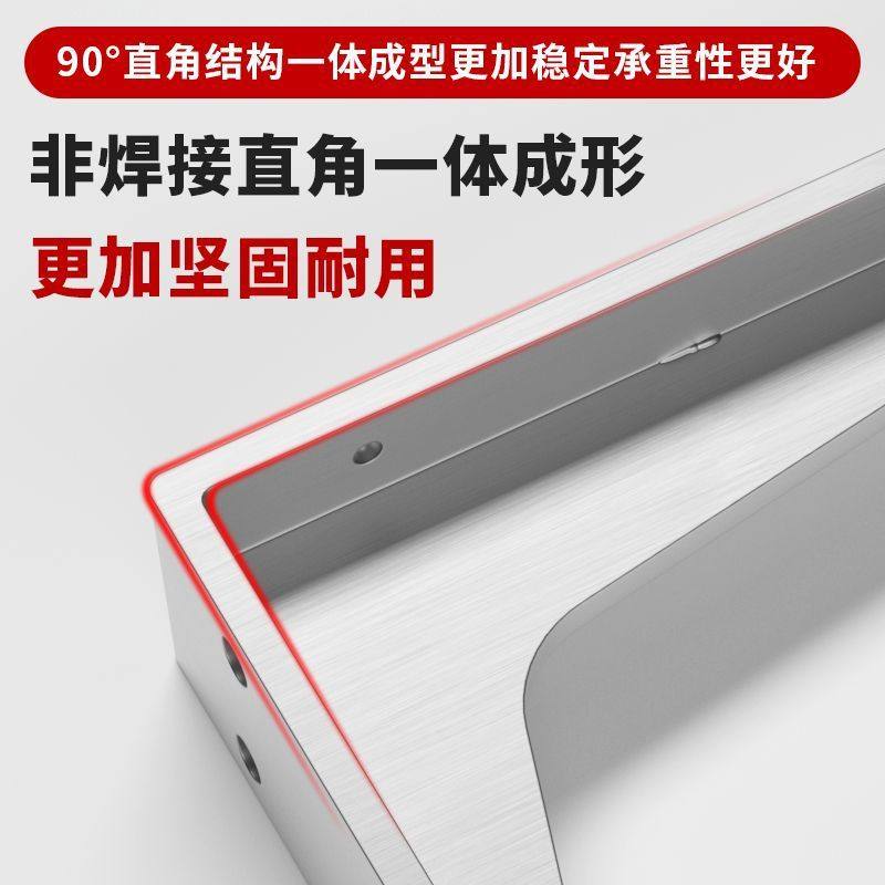 不锈钢加厚三角支撑架墙上书桌悬空托架挂墙直角电视柜三角铁支架