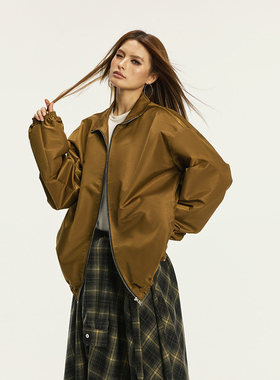 Vone SheeE辣妹夹克外套女2025新款秋季美式复古休闲宽松上衣衣服