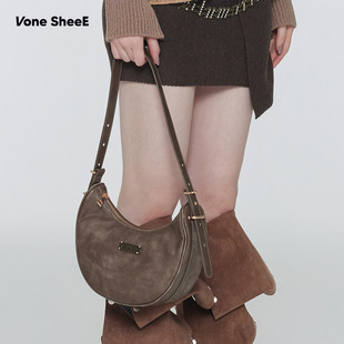 SheeE原创小众设计感擦皮手提单肩包百搭 Vone 天天yoko&VS