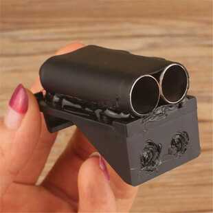 双管火炮器 双筒小火炮 喷火纸 火球 掌中 迷你 电子打火魔术道具