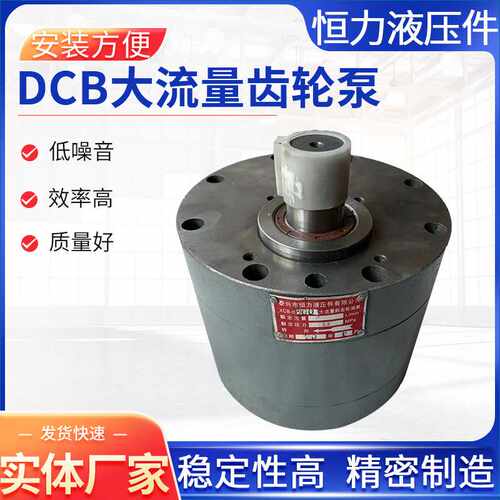 恒力DCB-B160/B200/B250/B300/B400/B500低噪音大流量斜齿轮泵