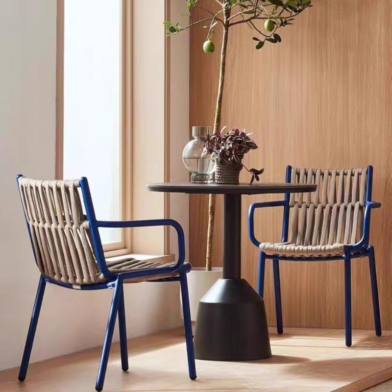 藤椅三件套庭院花园露台室外酒店餐厅吧台咖啡厅北欧户外桌椅厂家
