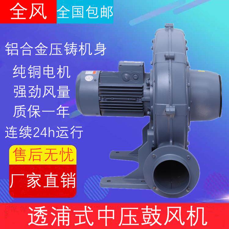 透浦式中压风机TB100-2TB125-3TB150-57.5KW锅炉助燃风机