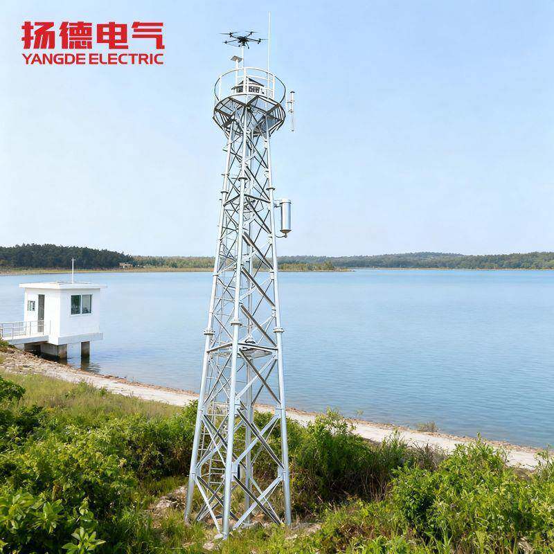 监控塔厂家直供森林防火监控塔草原监控塔海边边防监控塔监控铁塔 - 实物图