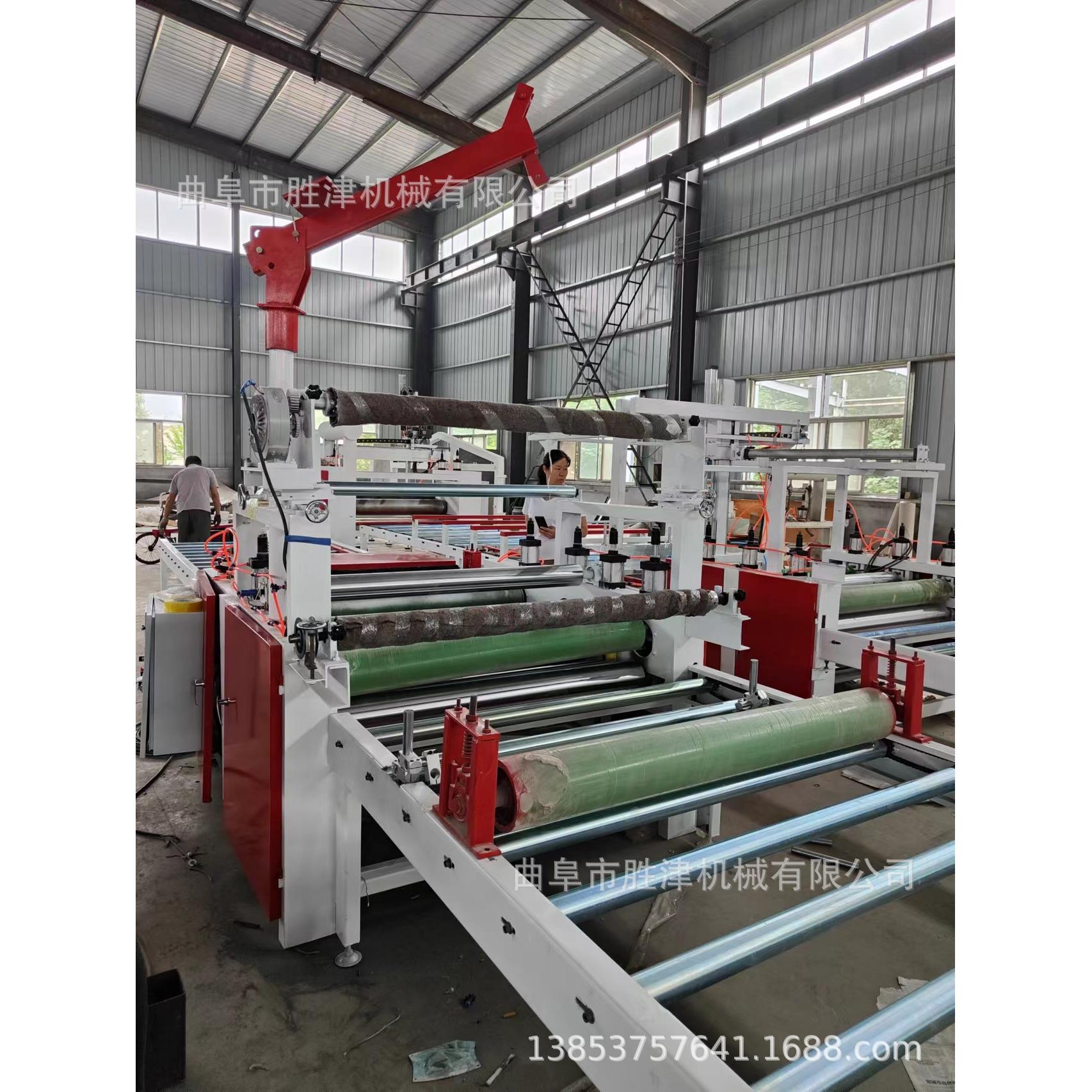 木饰面肤感板贴面机全自动木工胶合板贴面机 木塑板木饰面平贴机