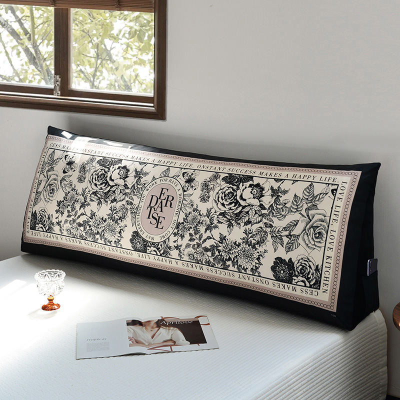 美式床头靠垫软包大靠背榻榻米防撞床上靠枕护腰沙发靠背垫可拆洗