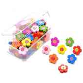 70粒盒装 可钉墙创意大头工字彩色钉子墙钉软木按Y钉五瓣花图钉