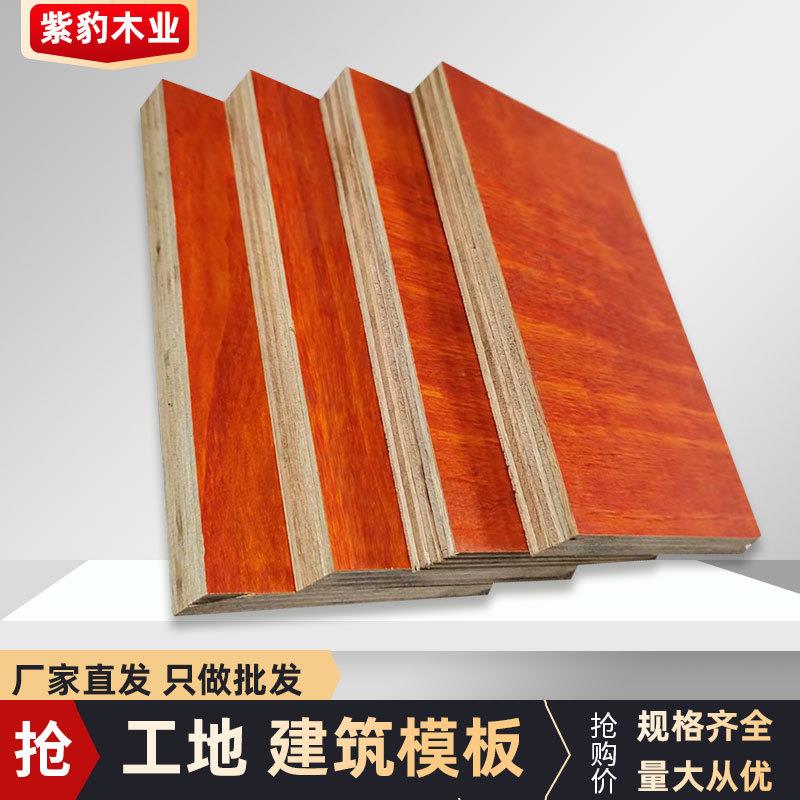 广西建筑模板厂家直销八层板工地用建筑模板整芯工地红面木胶板